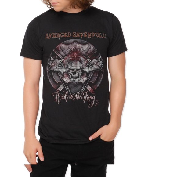 Avenged Sevenfold Hail To The King A7X metal rock Official T-Shirt M NWT - Picture 1 of 3